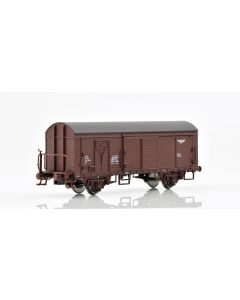 Topline Godsvogner, NMJ Topline model of the NSB His 210 2 496-7 boxcar type 1 with wooden roof and brakeman`s platform, NMJT504.101