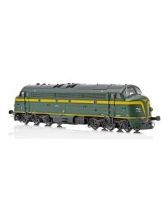 Topline Lokomotiver, NMJ Topline model of the SNCB 202020 in original livery and as museum locomotive DCC Sound