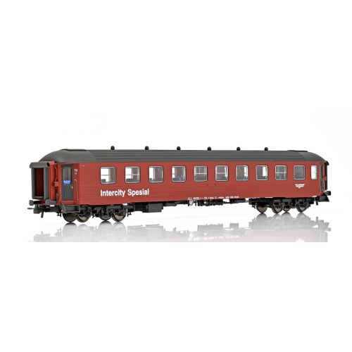 Topline Personvogner, NMJ Topline model of NSB passenger coach CB2 21225 (Ex NSB B4) "Intercity Spesial" in red/black livery., NMJT132.304